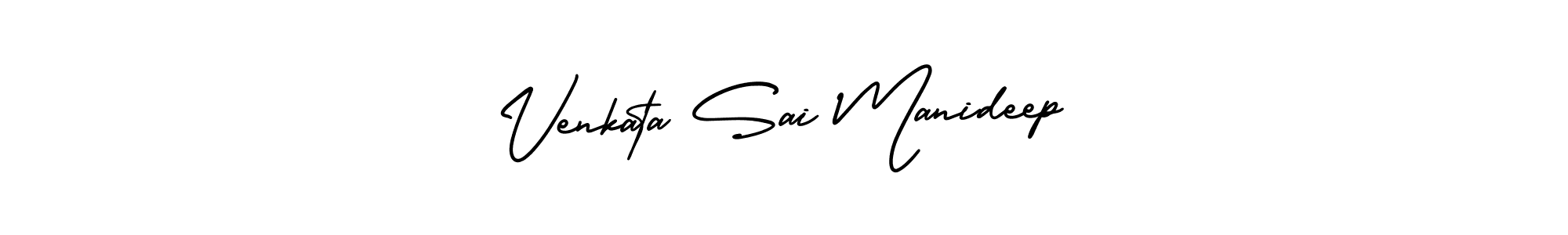 Create a beautiful signature design for name Venkata Sai Manideep. With this signature (AmerikaSignatureDemo-Regular) fonts, you can make a handwritten signature for free. Venkata Sai Manideep signature style 3 images and pictures png