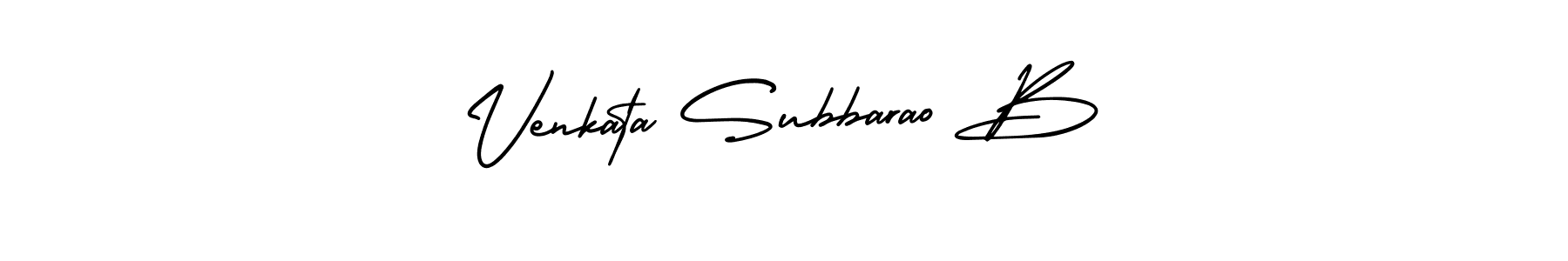 Venkata Subbarao B stylish signature style. Best Handwritten Sign (AmerikaSignatureDemo-Regular) for my name. Handwritten Signature Collection Ideas for my name Venkata Subbarao B. Venkata Subbarao B signature style 3 images and pictures png