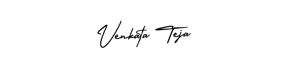 The best way (AmerikaSignatureDemo-Regular) to make a short signature is to pick only two or three words in your name. The name Venkata Teja include a total of six letters. For converting this name. Venkata Teja signature style 3 images and pictures png