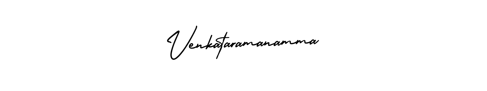 Design your own signature with our free online signature maker. With this signature software, you can create a handwritten (AmerikaSignatureDemo-Regular) signature for name Venkataramanamma. Venkataramanamma signature style 3 images and pictures png