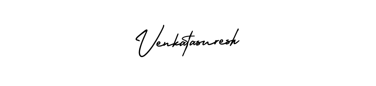 Design your own signature with our free online signature maker. With this signature software, you can create a handwritten (AmerikaSignatureDemo-Regular) signature for name Venkatasuresh. Venkatasuresh signature style 3 images and pictures png