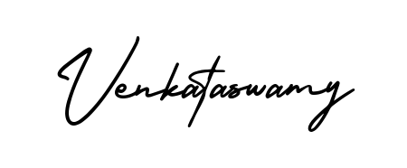 Use a signature maker to create a handwritten signature online. With this signature software, you can design (AmerikaSignatureDemo-Regular) your own signature for name Venkataswamy. Venkataswamy signature style 3 images and pictures png