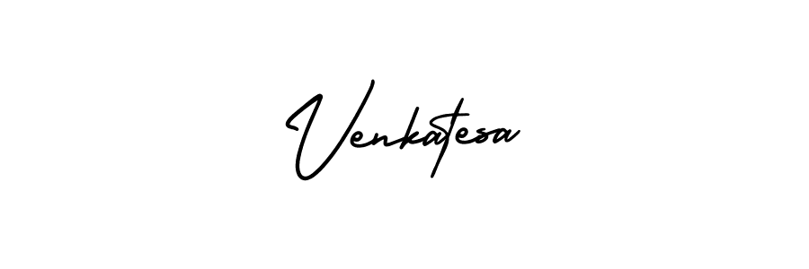 How to make Venkatesa name signature. Use AmerikaSignatureDemo-Regular style for creating short signs online. This is the latest handwritten sign. Venkatesa signature style 3 images and pictures png