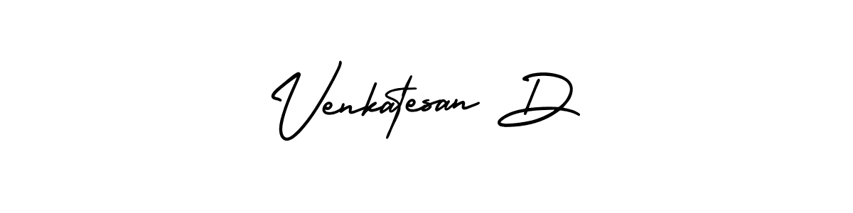 Make a beautiful signature design for name Venkatesan D. Use this online signature maker to create a handwritten signature for free. Venkatesan D signature style 3 images and pictures png