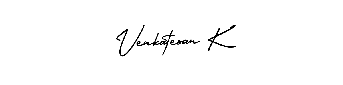 How to make Venkatesan K signature? AmerikaSignatureDemo-Regular is a professional autograph style. Create handwritten signature for Venkatesan K name. Venkatesan K signature style 3 images and pictures png