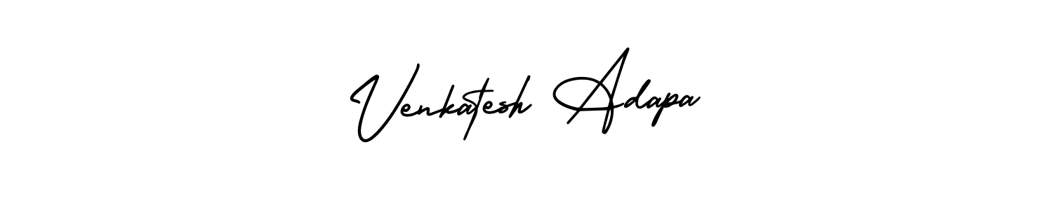 Use a signature maker to create a handwritten signature online. With this signature software, you can design (AmerikaSignatureDemo-Regular) your own signature for name Venkatesh Adapa. Venkatesh Adapa signature style 3 images and pictures png