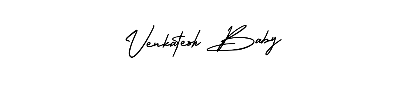 How to make Venkatesh Baby signature? AmerikaSignatureDemo-Regular is a professional autograph style. Create handwritten signature for Venkatesh Baby name. Venkatesh Baby signature style 3 images and pictures png