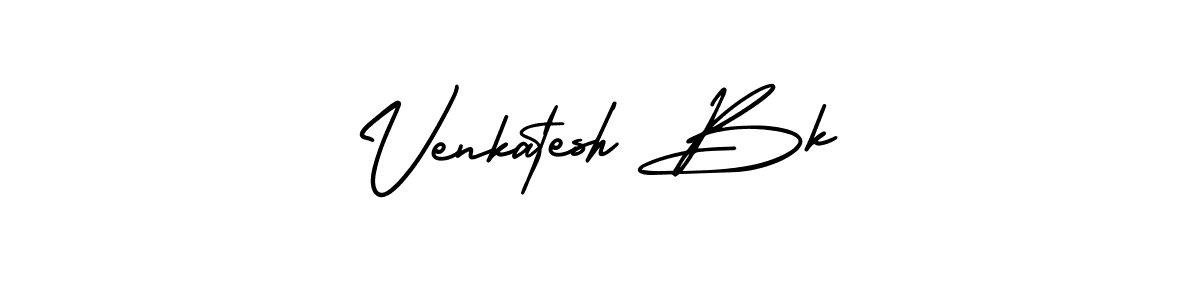 Create a beautiful signature design for name Venkatesh Bk. With this signature (AmerikaSignatureDemo-Regular) fonts, you can make a handwritten signature for free. Venkatesh Bk signature style 3 images and pictures png