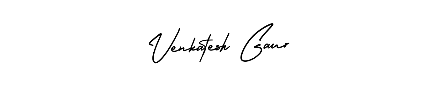 This is the best signature style for the Venkatesh Gaur name. Also you like these signature font (AmerikaSignatureDemo-Regular). Mix name signature. Venkatesh Gaur signature style 3 images and pictures png
