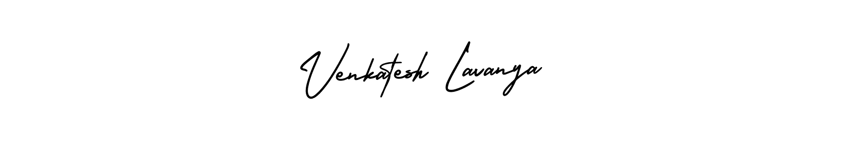 Use a signature maker to create a handwritten signature online. With this signature software, you can design (AmerikaSignatureDemo-Regular) your own signature for name Venkatesh Lavanya. Venkatesh Lavanya signature style 3 images and pictures png