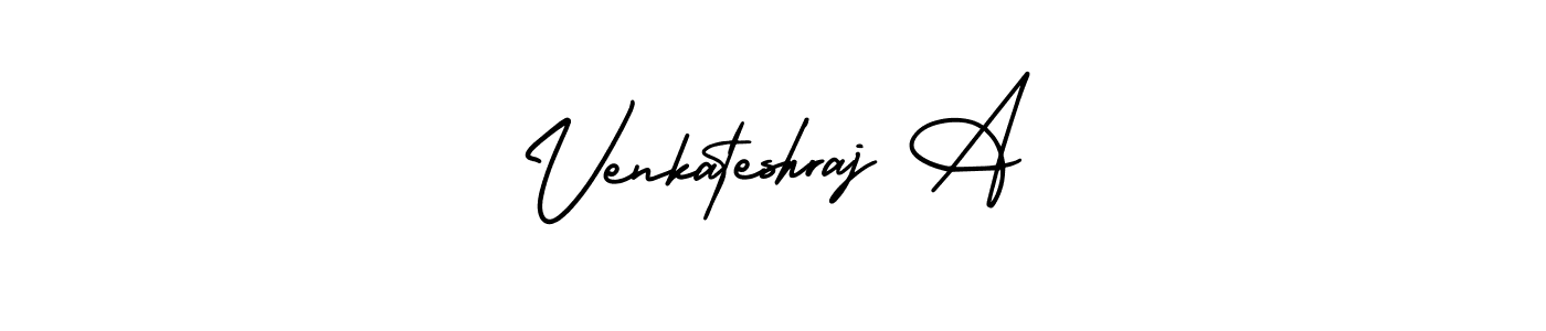 This is the best signature style for the Venkateshraj A name. Also you like these signature font (AmerikaSignatureDemo-Regular). Mix name signature. Venkateshraj A signature style 3 images and pictures png