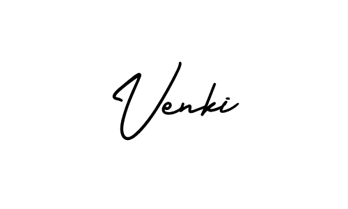 It looks lik you need a new signature style for name Venki. Design unique handwritten (AmerikaSignatureDemo-Regular) signature with our free signature maker in just a few clicks. Venki signature style 3 images and pictures png