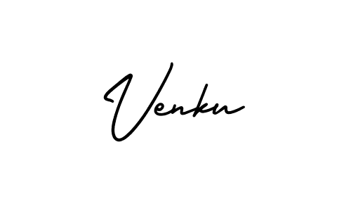 Make a beautiful signature design for name Venku. With this signature (AmerikaSignatureDemo-Regular) style, you can create a handwritten signature for free. Venku signature style 3 images and pictures png