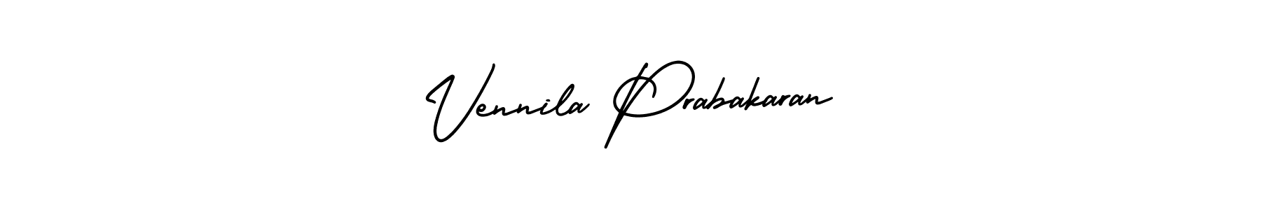 This is the best signature style for the Vennila Prabakaran name. Also you like these signature font (AmerikaSignatureDemo-Regular). Mix name signature. Vennila Prabakaran signature style 3 images and pictures png