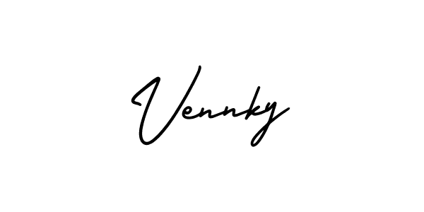 How to Draw Vennky signature style? AmerikaSignatureDemo-Regular is a latest design signature styles for name Vennky. Vennky signature style 3 images and pictures png