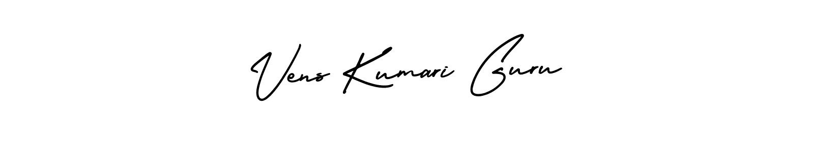 How to make Vens Kumari Guru name signature. Use AmerikaSignatureDemo-Regular style for creating short signs online. This is the latest handwritten sign. Vens Kumari Guru signature style 3 images and pictures png