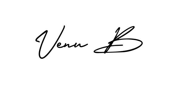 Similarly AmerikaSignatureDemo-Regular is the best handwritten signature design. Signature creator online .You can use it as an online autograph creator for name Venu B. Venu B signature style 3 images and pictures png