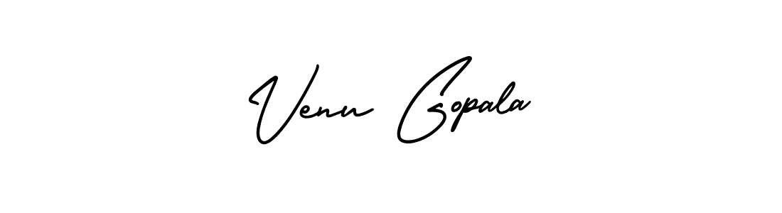 Create a beautiful signature design for name Venu Gopala. With this signature (AmerikaSignatureDemo-Regular) fonts, you can make a handwritten signature for free. Venu Gopala signature style 3 images and pictures png