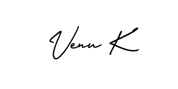 Best and Professional Signature Style for Venu K. AmerikaSignatureDemo-Regular Best Signature Style Collection. Venu K signature style 3 images and pictures png