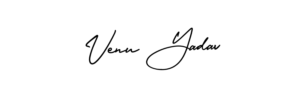 This is the best signature style for the Venu Yadav name. Also you like these signature font (AmerikaSignatureDemo-Regular). Mix name signature. Venu Yadav signature style 3 images and pictures png