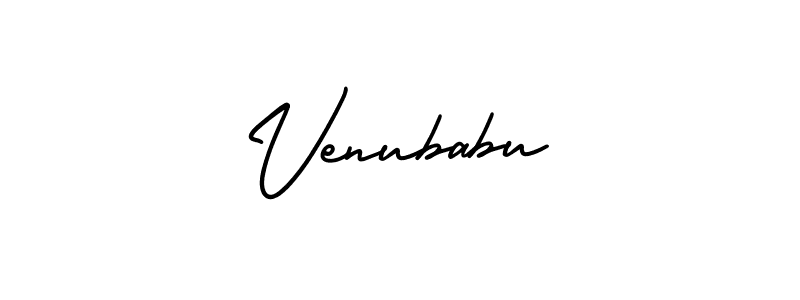 How to make Venubabu signature? AmerikaSignatureDemo-Regular is a professional autograph style. Create handwritten signature for Venubabu name. Venubabu signature style 3 images and pictures png