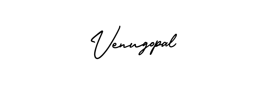 Venugopal stylish signature style. Best Handwritten Sign (AmerikaSignatureDemo-Regular) for my name. Handwritten Signature Collection Ideas for my name Venugopal. Venugopal signature style 3 images and pictures png