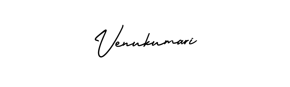 Design your own signature with our free online signature maker. With this signature software, you can create a handwritten (AmerikaSignatureDemo-Regular) signature for name Venukumari. Venukumari signature style 3 images and pictures png