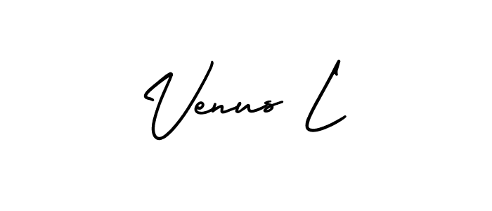 Design your own signature with our free online signature maker. With this signature software, you can create a handwritten (AmerikaSignatureDemo-Regular) signature for name Venus L. Venus L signature style 3 images and pictures png