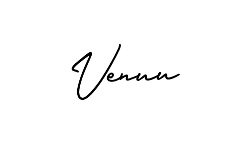 Use a signature maker to create a handwritten signature online. With this signature software, you can design (AmerikaSignatureDemo-Regular) your own signature for name Venuu. Venuu signature style 3 images and pictures png