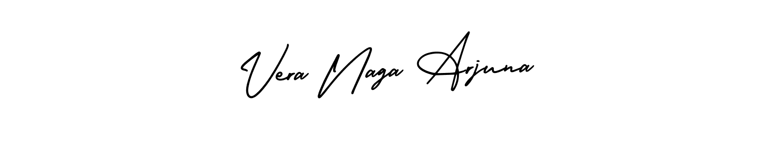 Make a beautiful signature design for name Vera Naga Arjuna. With this signature (AmerikaSignatureDemo-Regular) style, you can create a handwritten signature for free. Vera Naga Arjuna signature style 3 images and pictures png