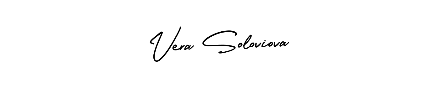 It looks lik you need a new signature style for name Vera Soloviova. Design unique handwritten (AmerikaSignatureDemo-Regular) signature with our free signature maker in just a few clicks. Vera Soloviova signature style 3 images and pictures png