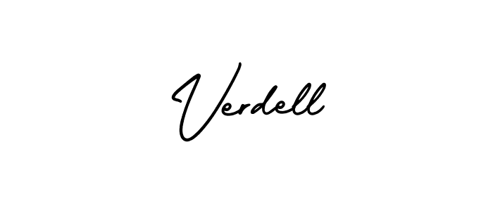 Design your own signature with our free online signature maker. With this signature software, you can create a handwritten (AmerikaSignatureDemo-Regular) signature for name Verdell. Verdell signature style 3 images and pictures png