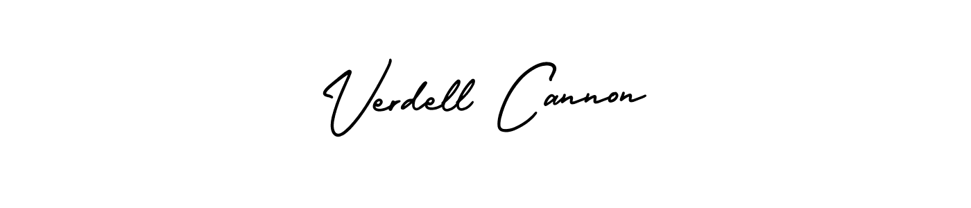 It looks lik you need a new signature style for name Verdell Cannon. Design unique handwritten (AmerikaSignatureDemo-Regular) signature with our free signature maker in just a few clicks. Verdell Cannon signature style 3 images and pictures png