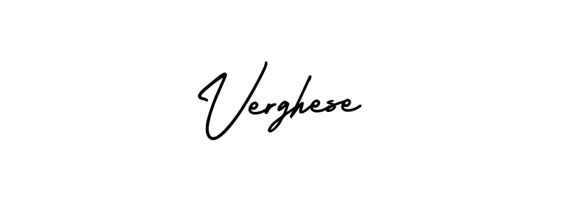 How to make Verghese signature? AmerikaSignatureDemo-Regular is a professional autograph style. Create handwritten signature for Verghese name. Verghese signature style 3 images and pictures png