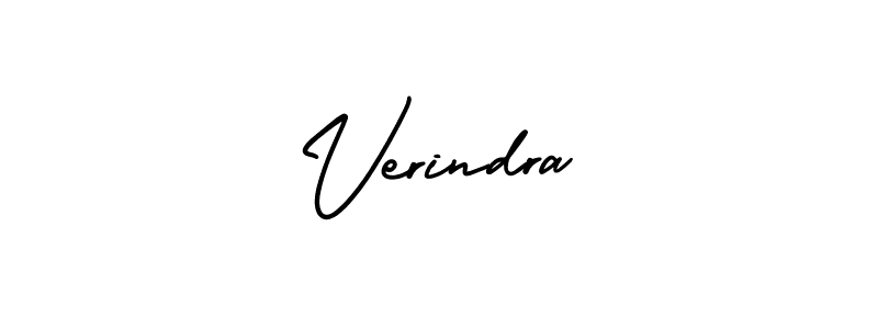 Verindra stylish signature style. Best Handwritten Sign (AmerikaSignatureDemo-Regular) for my name. Handwritten Signature Collection Ideas for my name Verindra. Verindra signature style 3 images and pictures png