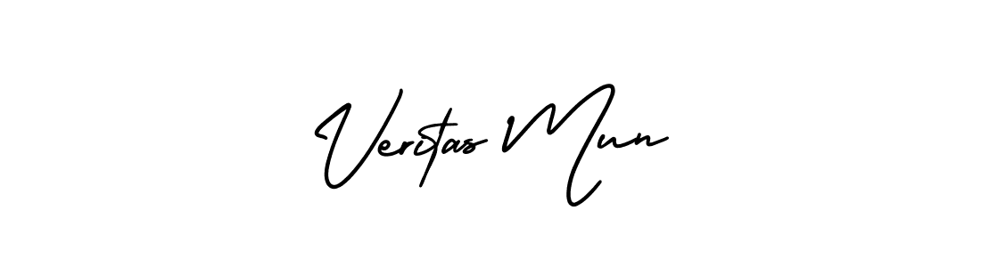 How to Draw Veritas Mun signature style? AmerikaSignatureDemo-Regular is a latest design signature styles for name Veritas Mun. Veritas Mun signature style 3 images and pictures png