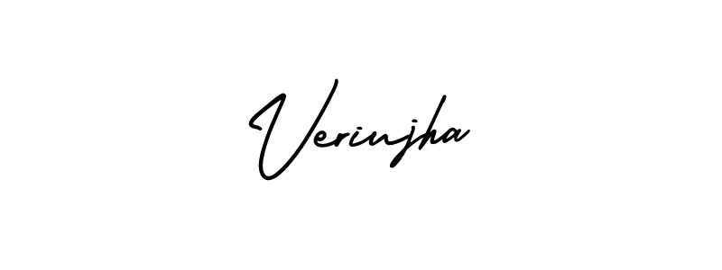 The best way (AmerikaSignatureDemo-Regular) to make a short signature is to pick only two or three words in your name. The name Veriujha include a total of six letters. For converting this name. Veriujha signature style 3 images and pictures png