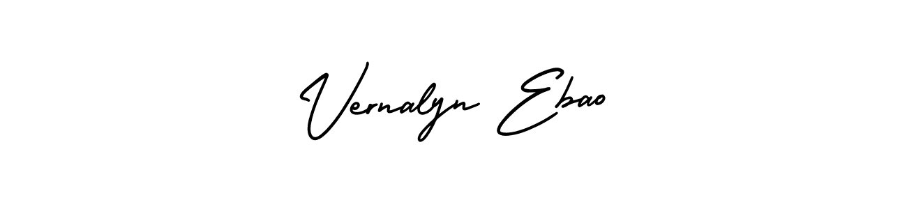 Create a beautiful signature design for name Vernalyn Ebao. With this signature (AmerikaSignatureDemo-Regular) fonts, you can make a handwritten signature for free. Vernalyn Ebao signature style 3 images and pictures png