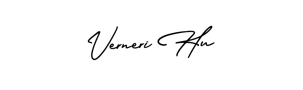 Make a short Verneri Hu signature style. Manage your documents anywhere anytime using AmerikaSignatureDemo-Regular. Create and add eSignatures, submit forms, share and send files easily. Verneri Hu signature style 3 images and pictures png