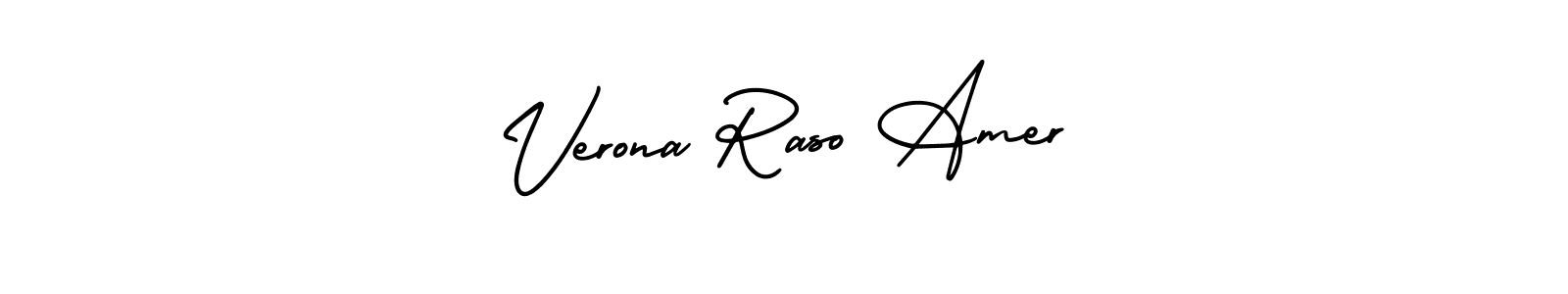 Also we have Verona Raso Amer name is the best signature style. Create professional handwritten signature collection using AmerikaSignatureDemo-Regular autograph style. Verona Raso Amer signature style 3 images and pictures png