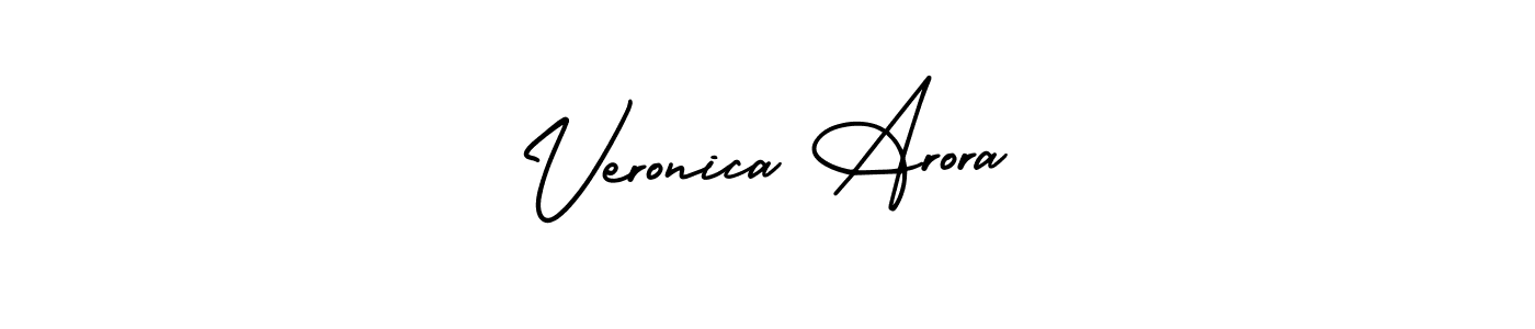 How to make Veronica Arora name signature. Use AmerikaSignatureDemo-Regular style for creating short signs online. This is the latest handwritten sign. Veronica Arora signature style 3 images and pictures png