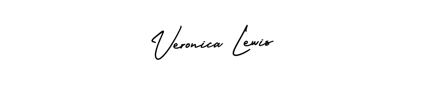 Create a beautiful signature design for name Veronica Lewis. With this signature (AmerikaSignatureDemo-Regular) fonts, you can make a handwritten signature for free. Veronica Lewis signature style 3 images and pictures png