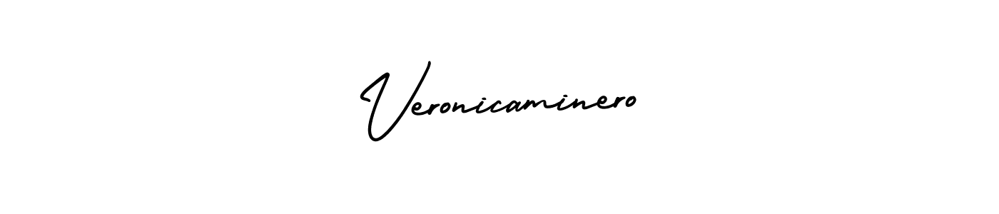 Use a signature maker to create a handwritten signature online. With this signature software, you can design (AmerikaSignatureDemo-Regular) your own signature for name Veronicaminero. Veronicaminero signature style 3 images and pictures png