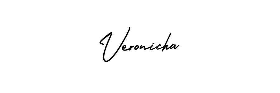Make a beautiful signature design for name Veronicha. With this signature (AmerikaSignatureDemo-Regular) style, you can create a handwritten signature for free. Veronicha signature style 3 images and pictures png