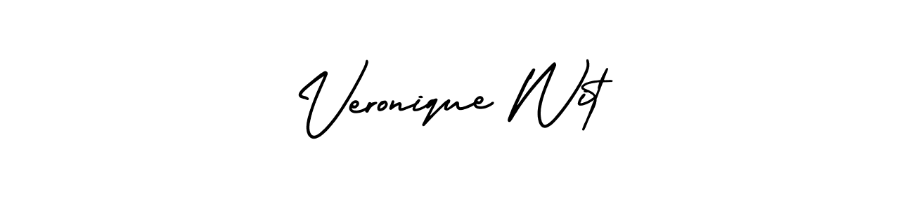 How to make Veronique Wit name signature. Use AmerikaSignatureDemo-Regular style for creating short signs online. This is the latest handwritten sign. Veronique Wit signature style 3 images and pictures png