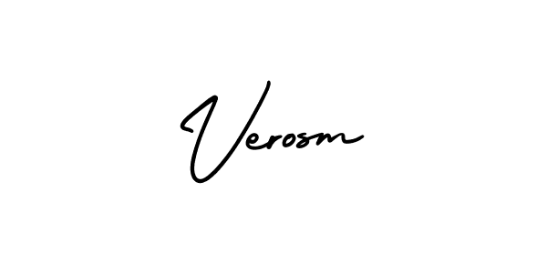 if you are searching for the best signature style for your name Verosm. so please give up your signature search. here we have designed multiple signature styles  using AmerikaSignatureDemo-Regular. Verosm signature style 3 images and pictures png