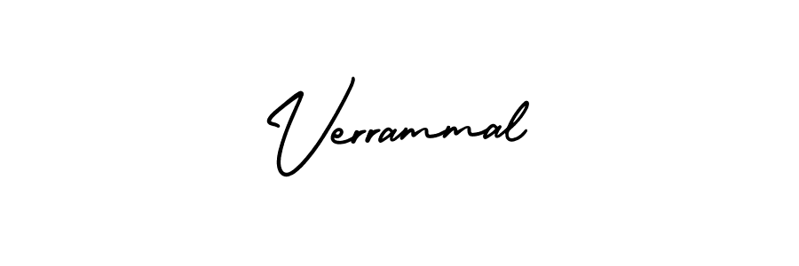Use a signature maker to create a handwritten signature online. With this signature software, you can design (AmerikaSignatureDemo-Regular) your own signature for name Verrammal. Verrammal signature style 3 images and pictures png