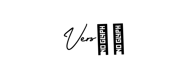 The best way (AmerikaSignatureDemo-Regular) to make a short signature is to pick only two or three words in your name. The name Versüß include a total of six letters. For converting this name. Versüß signature style 3 images and pictures png