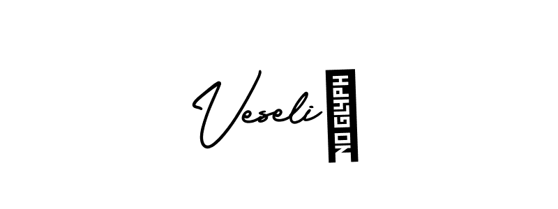 Use a signature maker to create a handwritten signature online. With this signature software, you can design (AmerikaSignatureDemo-Regular) your own signature for name VeseliČ. VeseliČ signature style 3 images and pictures png