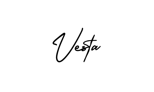 Best and Professional Signature Style for Vesta. AmerikaSignatureDemo-Regular Best Signature Style Collection. Vesta signature style 3 images and pictures png